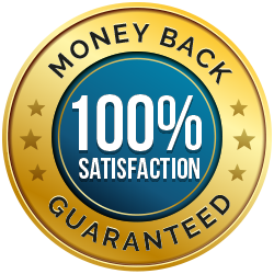 100 percent satisfaction money back guarantee badge